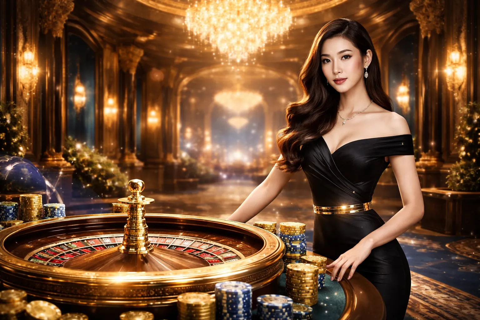 Sân vận động bóng đá với ánh sáng rực rỡ và logo 100win